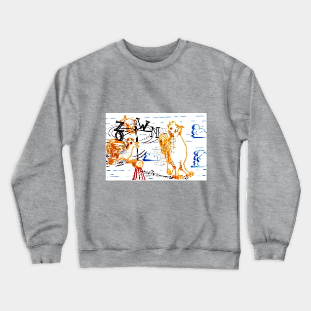 East West Home Is Best Crewneck Sweatshirt by Hajarsdeco